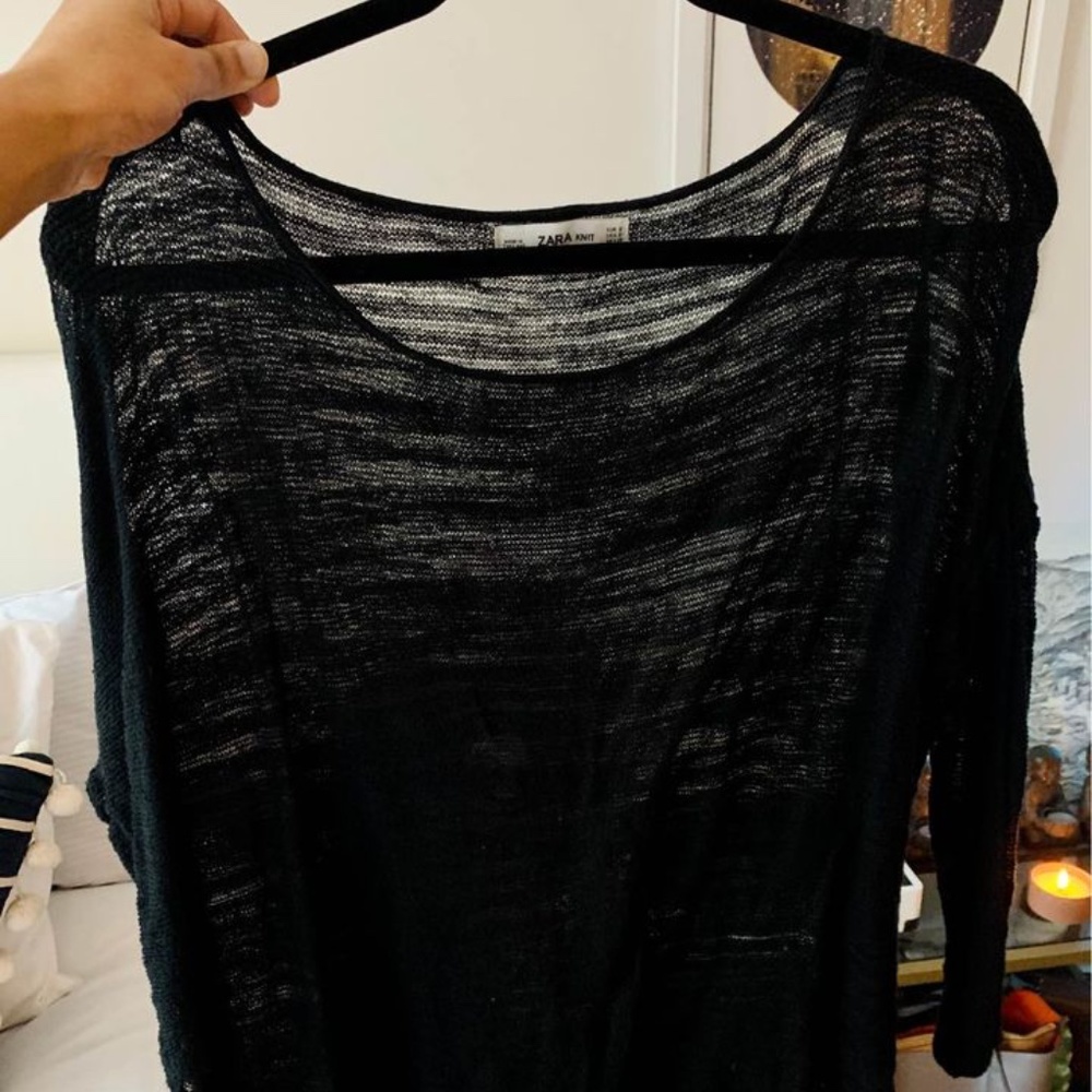 Zara Black Knit Sweater